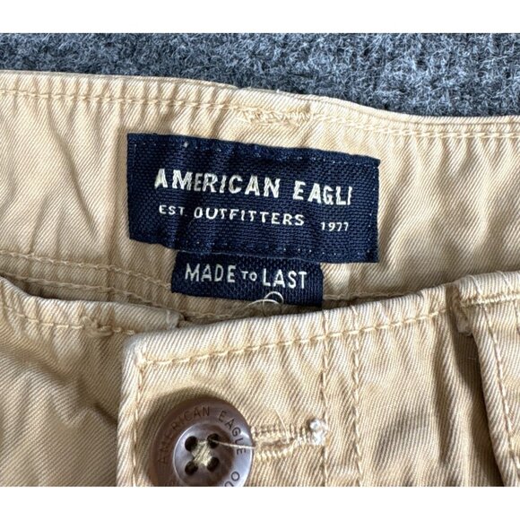 American Eagle Outfitters Mens Beige Casual Pants Cotton Blend Size 32X32 - Picture 7 of 10